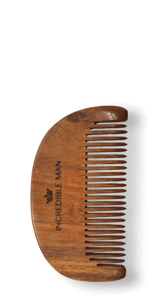 Incredible Man Sheesham Wood Beard Comb