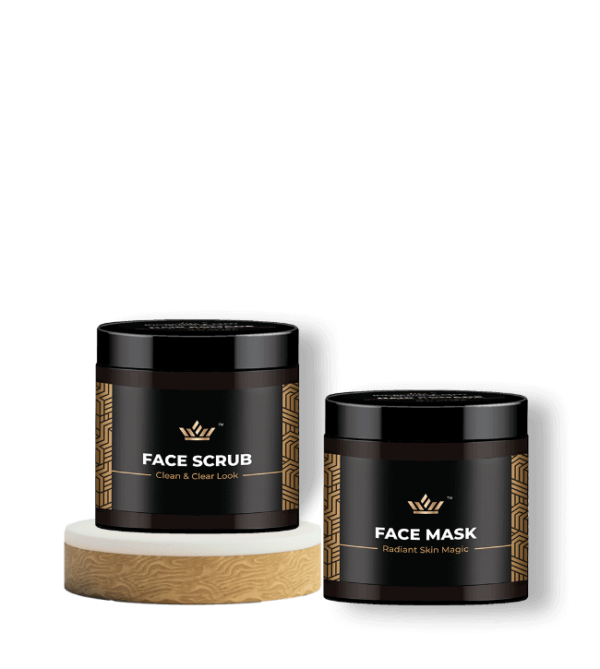 Incredible Man Clear Skin - Face Scrub + Face Pack For Glowing Skin